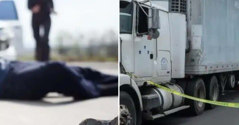 buscan en monterrey a hombre captado empujando a adulto mayor hacia un tráiler