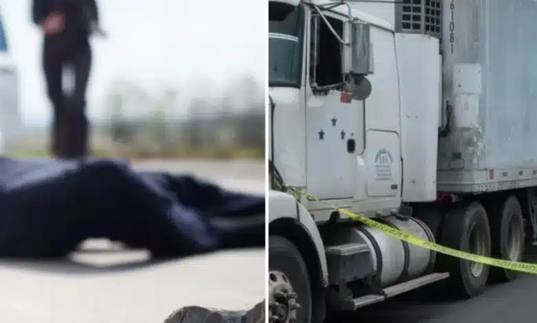 buscan en monterrey a hombre captado empujando a adulto mayor hacia un tráiler