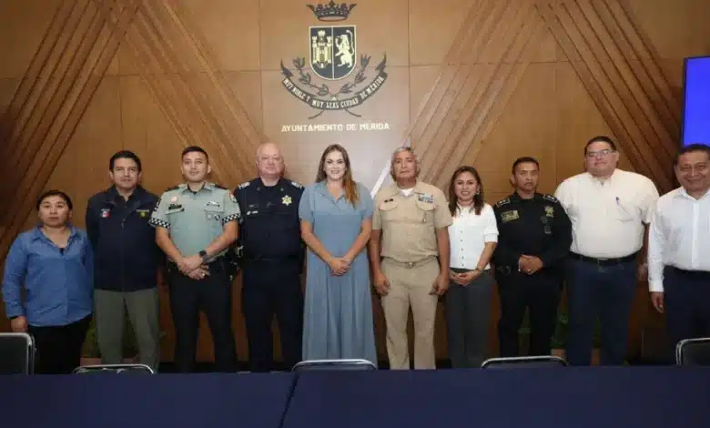 cecilia patrón destaca coordinación entre autoridades para reforzar la seguridad en mérida