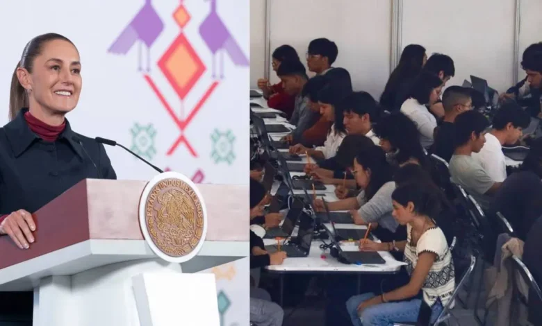 Claudia Sheinbaum anuncia nuevas plazas universitarias tras polémica en examen de la UNAM