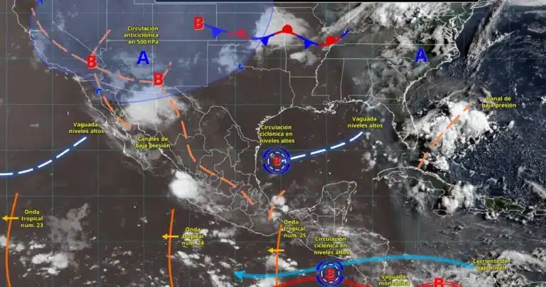 clima en méxico estados con lluvias fuertes, granizo y temperaturas superiores a 45 grados
