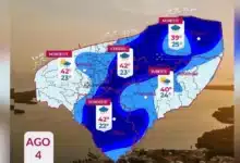 clima hoy en yucatán prevén lluvias fuertes por la tarde y temperaturas de hasta 42°c