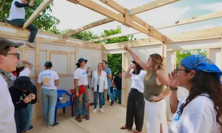 con gestión del ayuntamiento, techo entrega las primeras 10 viviendas de emergencia