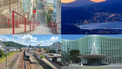El viaje de Taki y Mitsuha descubre los destinos reales que inspiraron el mundo de Your Name (Fotos @shnimohus, Expedia, TripAdvisor y Wikipedia)