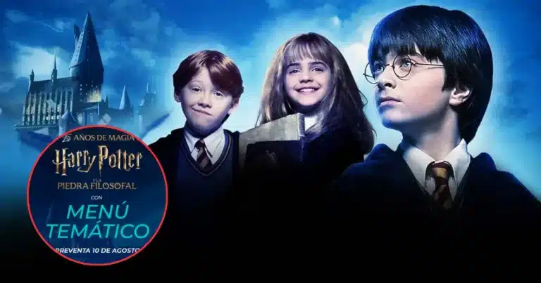 Harry Potter La Piedra Filosofal regresa 25 años después a cines con menú temático (Imágenes de internet)