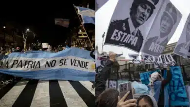 Protesta en Argentina por Ley de propiedad, señalan futuros despojos (Fotos de internet)