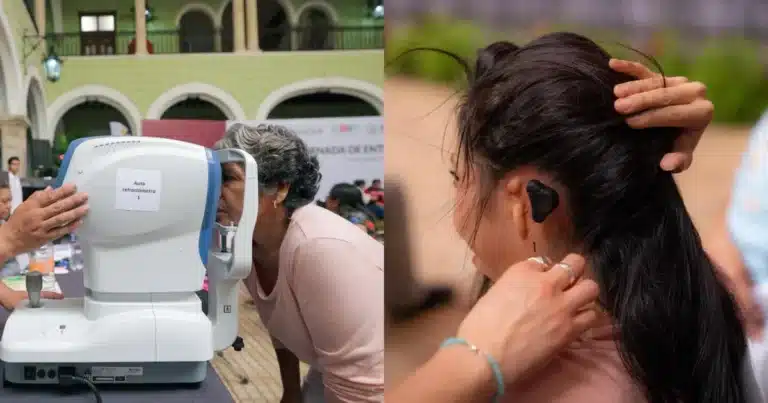 Más de 2,100 lentes de armazón y aparatos auditivos (Foto de cortesía)