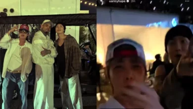 RM y J-Hope de BTS posan felices junto a Chris Brown, desatan polémica (Fotos de redes sociales)