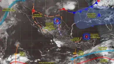 Pronóstico del clima: lluvias fuertes y granizo (Imagen de Conagua)