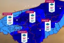 Lluvias fuertes y calor de hasta 42 grados se esperan este martes en Yucatán (Imagen de Procivy)