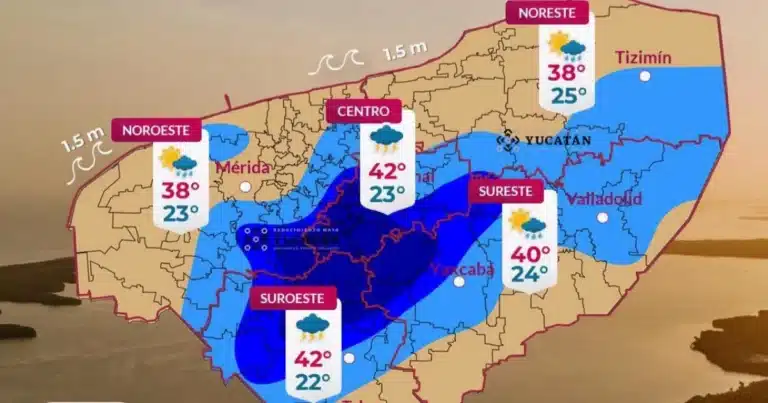 Clima hoy en Yucatán: se espera fuerte lluvia y calor (Foto de Prociby)