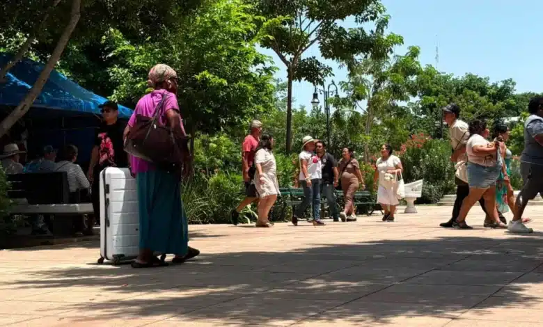 familias y turistas abarrotan el centro de mérida