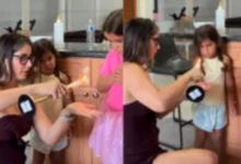 Influencer arrestada por quemar a sus hijas, sube video a redes sociales