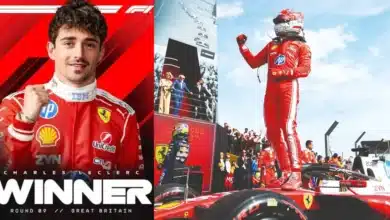 Leclerc se queda con el GP de Gran Bretaña (Fotos Redes sociales)