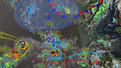 lluvias fuertes, viento y actividad eléctrica afectarán varias regiones de méxico, mientras persiste el calor extremo en el norte del país.