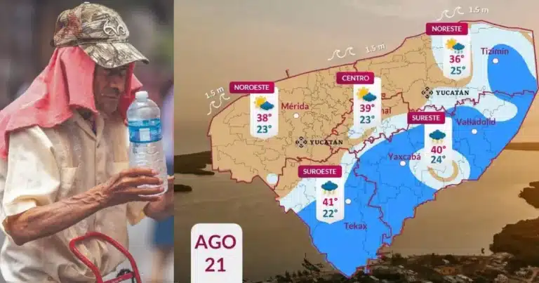 lluvias y calor extremo marcarán este viernes en yucatán