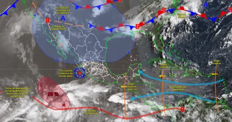 monzón mexicano dejará lluvias intensas en gran parte del país