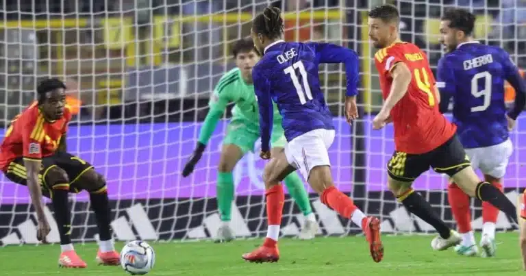 Bélgica vs Francia resultado del partido de Nations League