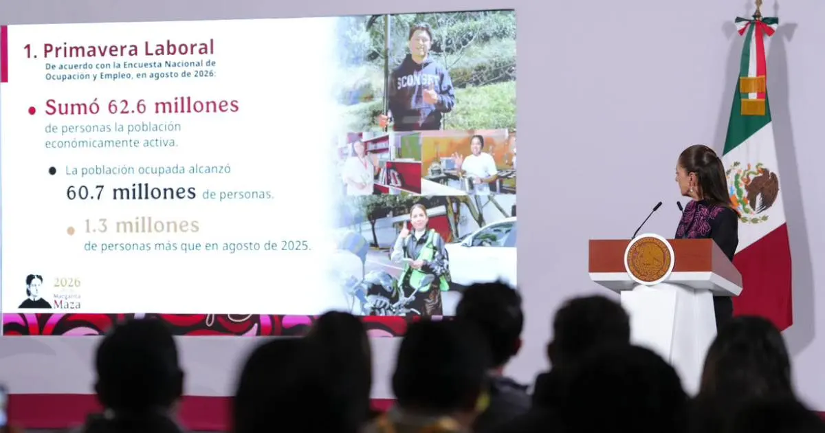Claudia Sheinbaum destaca obtención de empleo en México