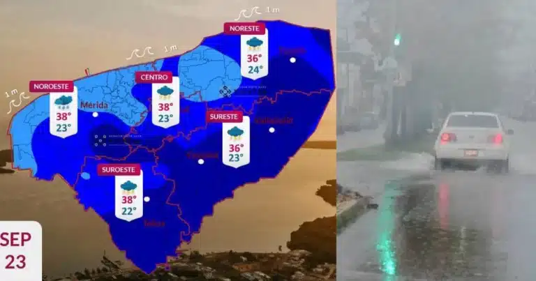 clima hoy en yucatán calor de hasta 38 grados y lluvias fuertes por la tarde