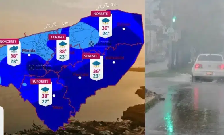 clima hoy en yucatán calor de hasta 38 grados y lluvias fuertes por la tarde