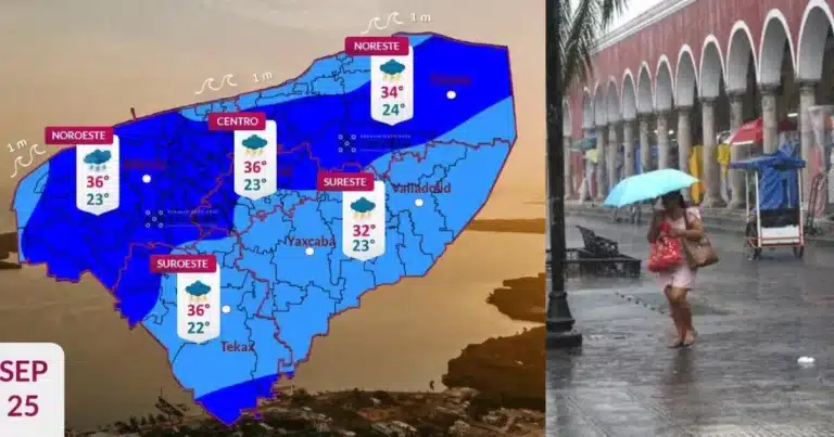 clima hoy en yucatán calor de hasta 38 grados y lluvias por la tarde