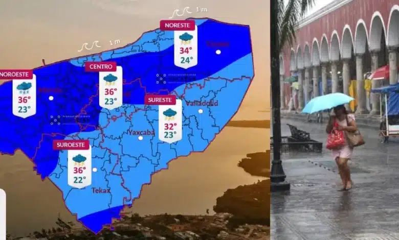 clima hoy en yucatán calor de hasta 38 grados y lluvias por la tarde