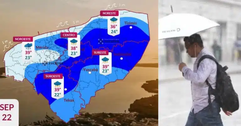 clima hoy en yucatán calor de hasta 39 grados y lluvias por la tarde