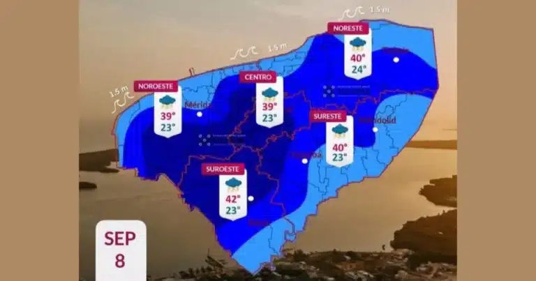 clima hoy en yucatán continuarán fuertes lluvias