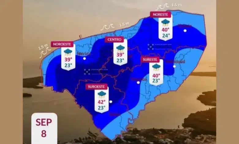clima hoy en yucatán continuarán fuertes lluvias