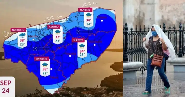 clima hoy en yucatán lluvias fuertes y calor de hasta 38 grados este jueves