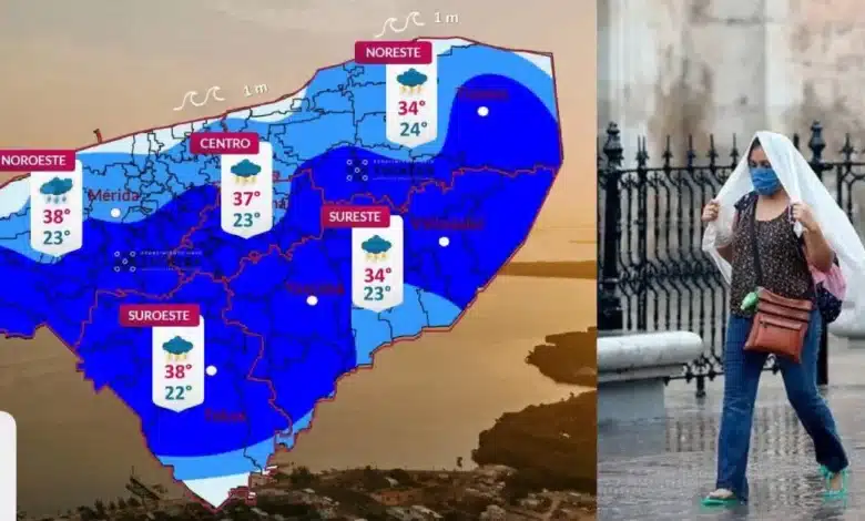 clima hoy en yucatán lluvias fuertes y calor de hasta 38 grados este jueves
