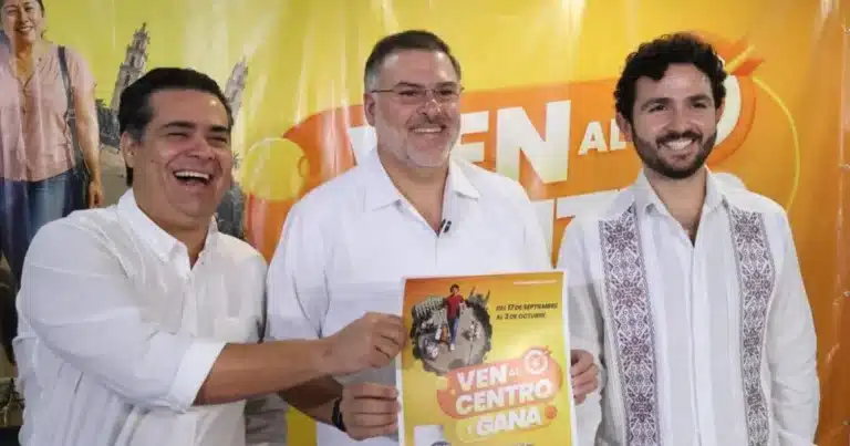 Regresa “Ven al Centro y Gana” para reactivar el comercio en Mérida (Foto de cortesía)
