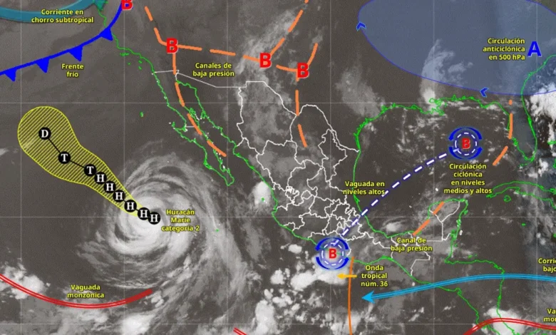 Pronóstico del clima: huracán Marie provoca lluvias puntuales intensas (Foto de internet)