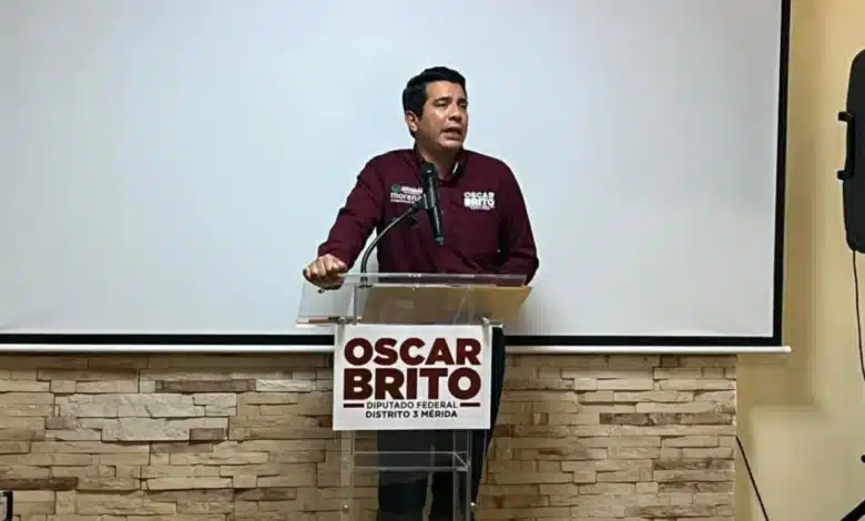 El diputado federal por el Distrito 3, Óscar Brito Zapata (Foto de cortesía)