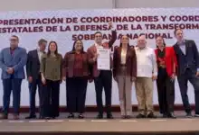 Palabras de la presidenta nacional de Morena, Ariadna Montiel, en la presentación del coordinador estatal Gino Segura (Foto de redes sociales)