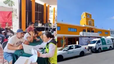 Módulo “CFE en tu colonia” (Foto de cortesía)