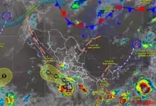 Pronóstico del clima: tormenta tropical “Polo” genera lluvias puntuales (Imagen de Conagua)