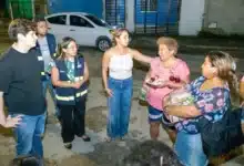 Familias reciben apoyo tras incendio en asentamiento al sur de Mérida (Foto de cortesía)