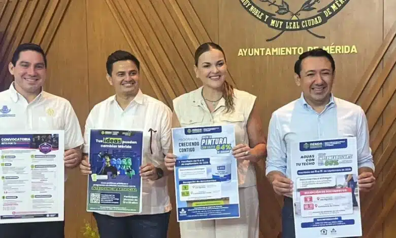 mérida abre convocatorias para subsidios de pintura, impermeabilizantes, bienestar e innovación
