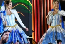 miss argentina luce vestido de messi en miss mundo