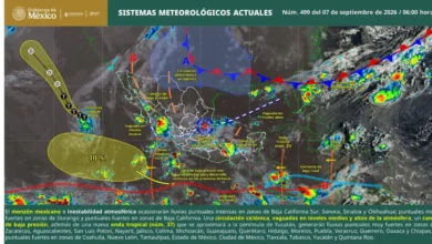 pronóstico del clima en méxico lluvias intensas y temperaturas de hasta 45 °c este lunes