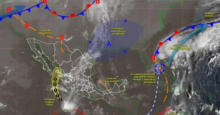 clima hoy en méxico vance amenaza con lluvias fuertes en jalisco y colima