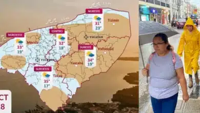 clima hoy en yucatán lluvias dispersas y calor de hasta 35 grados
