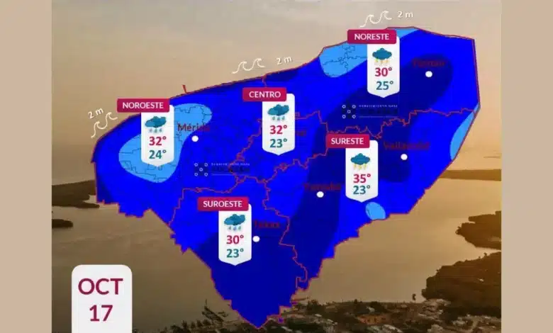 clima hoy en yucatán lluvias fuertes y calor marcarán este sábado