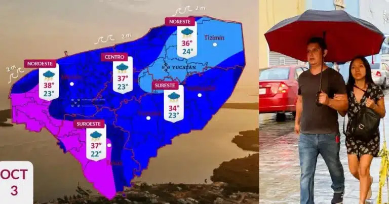 clima hoy en yucatán prevén lluvias fuertes e intenso calor este sábado
