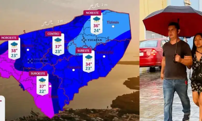 clima hoy en yucatán prevén lluvias fuertes e intenso calor este sábado