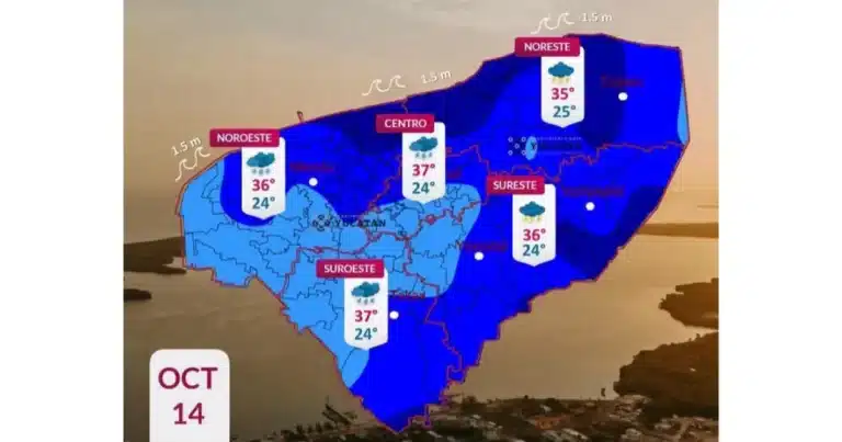 clima hoy en yucatán prevén lluvias fuertes y calor extremo