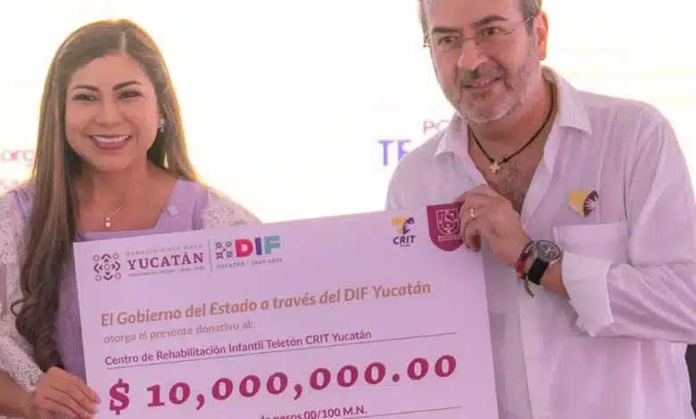 dif yucatán entrega 10 millones de pesos al crit para atender el autismo