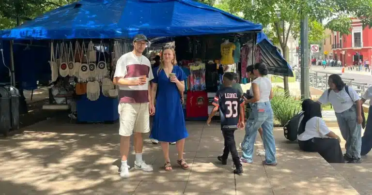 Domingo familiar llena de visitantes el Centro Histórico de Mérida (Foto de cortesía)
